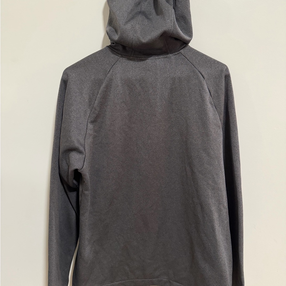 The North Face Gray Fleece Jacket with White Logo and Red Loop - Picture 3 of 3